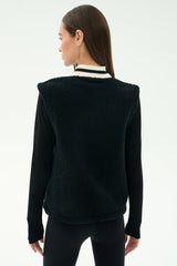 Aster Sherpa Vest: Black