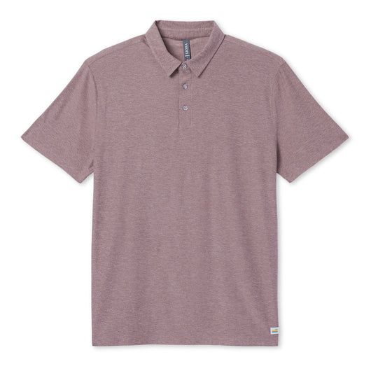 Strato Tech Polo: Dark Umber Heather