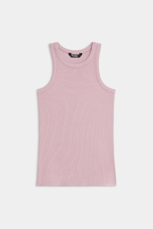 Kiki Rib Tank Full Length: Blush