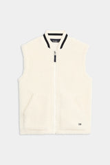Aster Sherpa Vest: Cream
