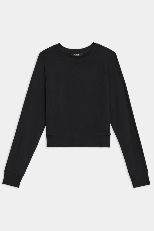 Brooks Fleece Long Sleeve Sweatshirt: BLACK