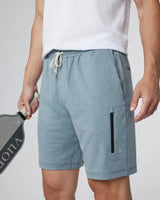 Sunday Performance Short 8.5 Inch: Dusty Blue Heather