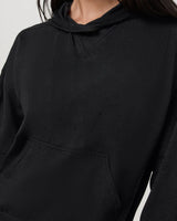 Halo Modern Pullover Hoodie: Black