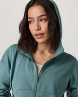 Halo Modern Full Zip Hoodie: Blue Grass Heather