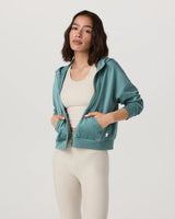 Halo Modern Full Zip Hoodie: Blue Grass Heather