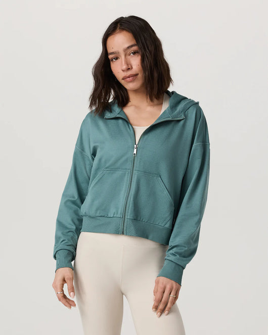Halo Modern Full Zip Hoodie: Blue Grass Heather