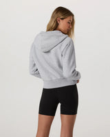 Restore Half Zip Hoodie: Light Heather Grey