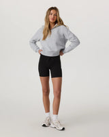 Restore Half Zip Hoodie: Light Heather Grey