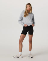 Restore Half Zip Hoodie: Light Heather Grey