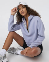 Restore Half Zip Hoodie: Lavender Mist