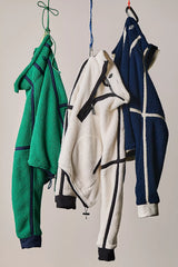 Mountain High Half Zip Fleece: White & Black