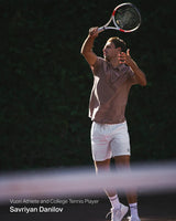 Strato Tech Polo: Dark Umber Heather