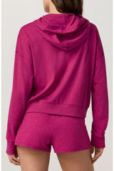 Halo Modern Full Zip Hoodie: Dragonfruit Heather