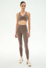 Airweight High Waisted 7/8 Pocket Legging: Lentil