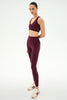 Airweight High Waisted 7/8 Pocket Legging: Dark Cherry