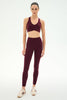 Airweight High Waisted 7/8 Pocket Legging: Dark Cherry