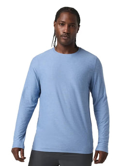 Strato Tech LS Tee: Isle Blue Heather