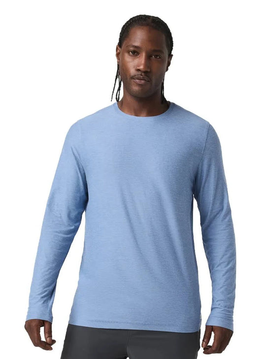Strato Tech LS Tee: Isle Blue Heather