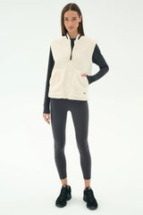 Aster Sherpa Vest: Cream