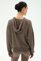 Joey Long Sleeve Hoodie: Lentil
