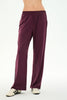 Maxie Rigor Track Pant: Dark Cherry & Black