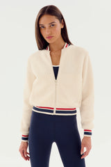 Willa Sherpa Jacket: Cream