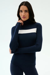Lennon Turtleneck: Indigo