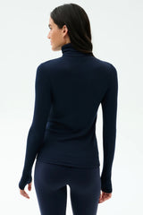 Lennon Turtleneck: Indigo