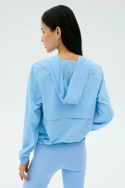 Megan Woven Track Jacket: Skylight