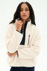 Reese Sherpa Half Zip: Creme