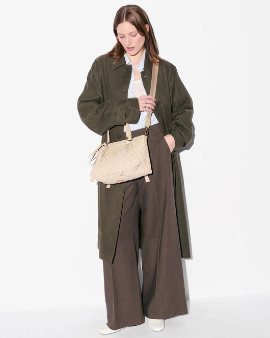 Small Park Satchel: Buff