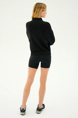 Birdie Fleece Half Zip: Black