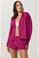 Halo Modern Full Zip Hoodie: Dragonfruit Heather