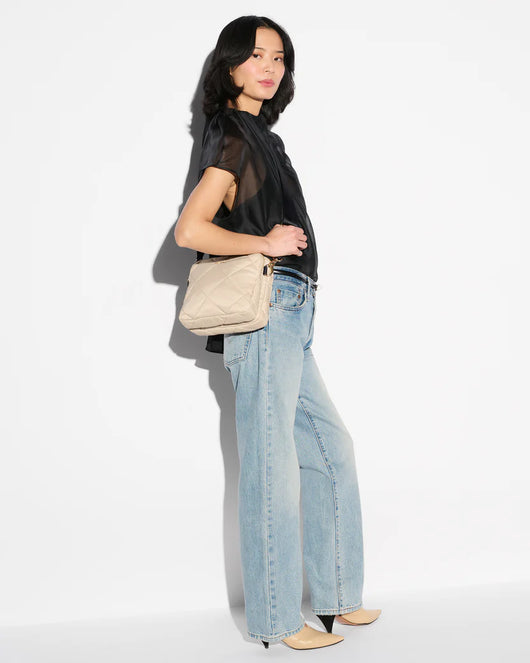 Madison Crossbody III: Buff/Black