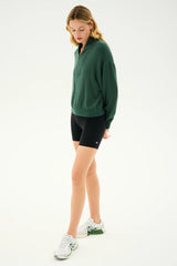 Birdie Fleece Half Zip: Military Green