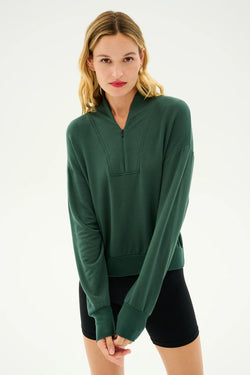 Birdie Fleece Half Zip-Military Green