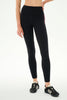 Margot Rigor Legging: Black & Dark Cherry