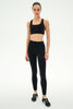 Margot Rigor Legging: Black & Dark Cherry