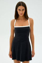 Monah Rigor Dress: Black/White