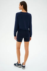 Brooks Fleece Long Sleeve Sweatshirt: INDIGO