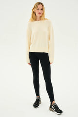 Sonja Fleece Sweatshirt: Creme