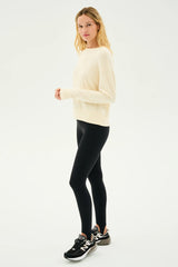 Sonja Fleece Sweatshirt: Creme