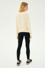 Sonja Fleece Sweatshirt: Creme