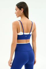 Dual Highwaist Airweight: Cobalt/White (Copy)
