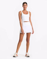 Volley Skirt: White