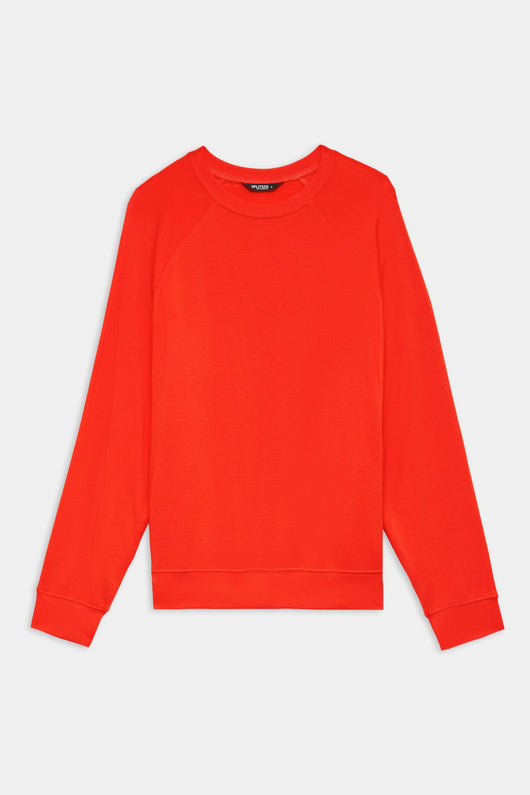 Andie Fleece Sweatshirt: Lotus Red