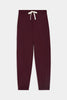 Andie Oversized Fleece Sweatpant: Dark Cherry