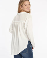 Paige Button Down: White
