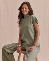 Winslow Mock Pullover: Eucalyptus
