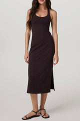 Halo Racerback Dress: Raisin